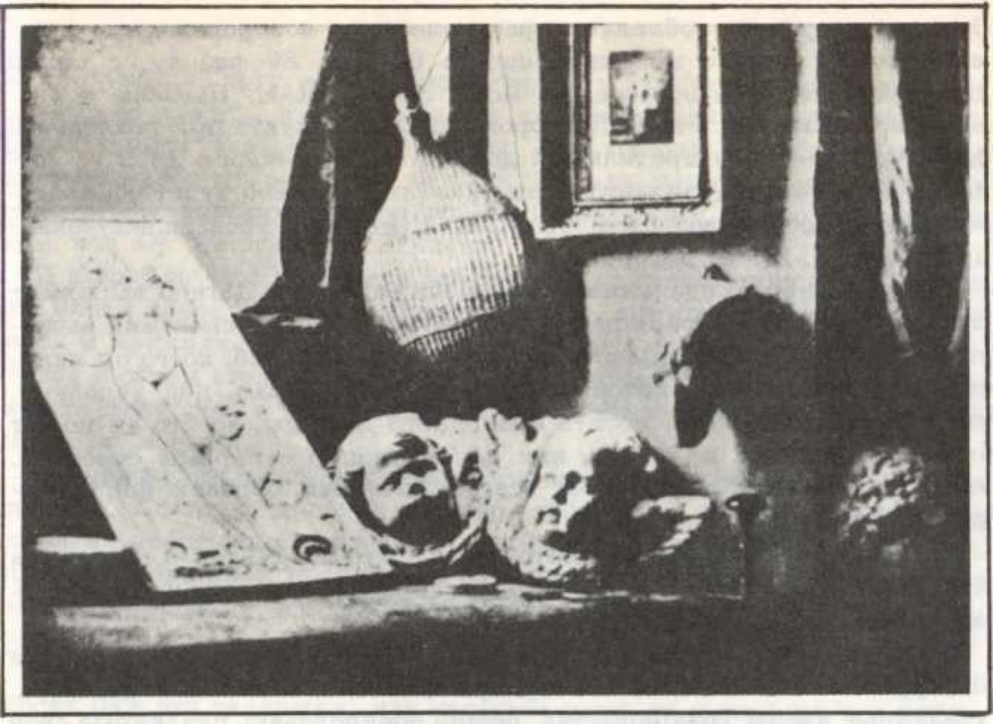 Л.-Ж. Дагерр. Уголок мастерской, художника (1837)
